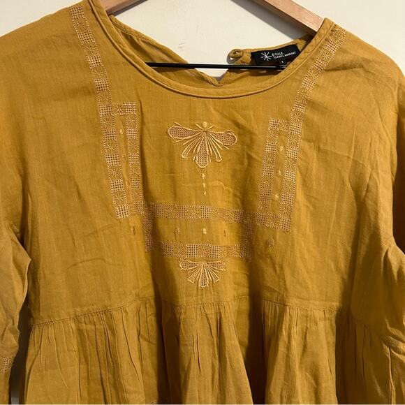 Isabel Marant Etoile Golden Embroidered Top Blouse Small - Picture 10 of 13